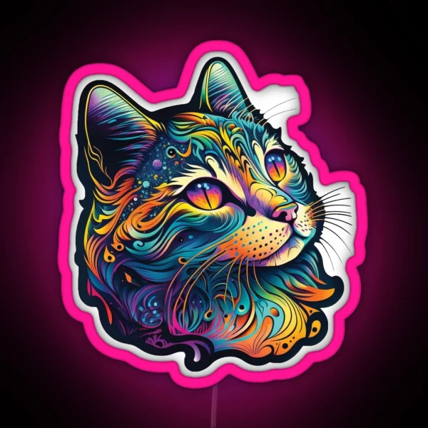 Cat RGB Neon Sign