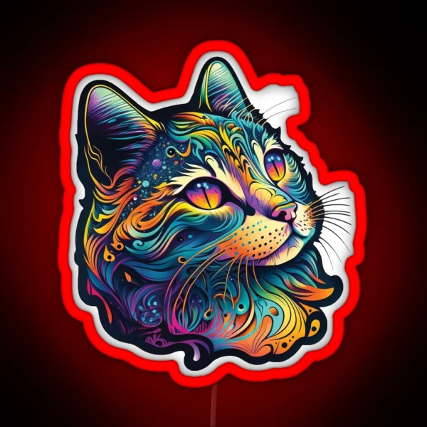 Cat RGB Neon Sign