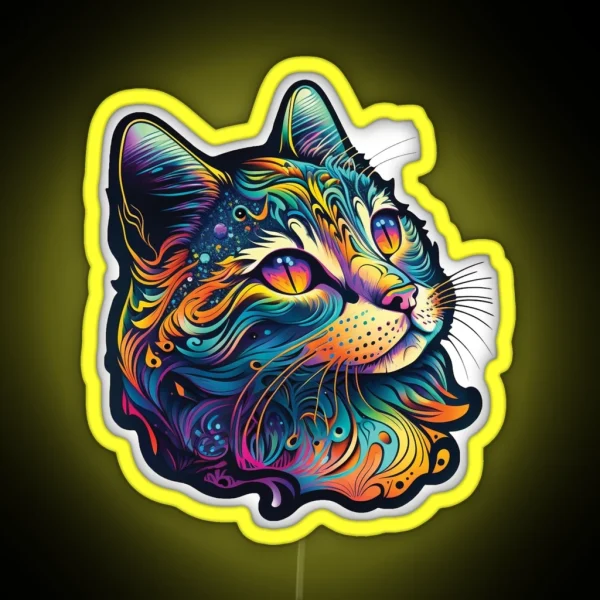 Cat RGB Neon Sign