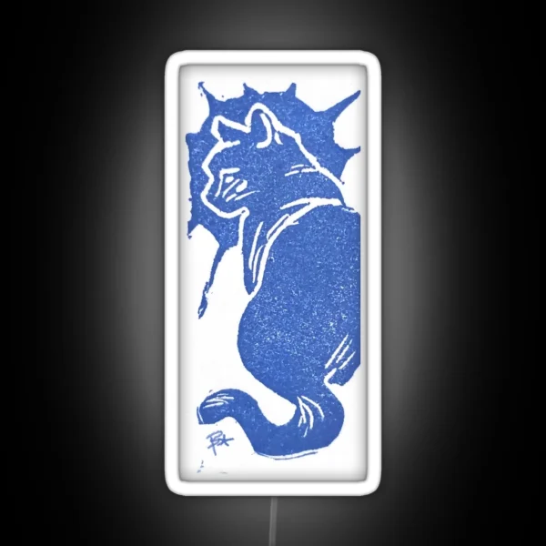 Cat Stamp RGB Neon Sign