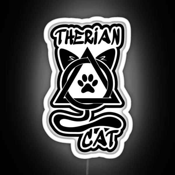 Cat Therian RGB Neon Sign