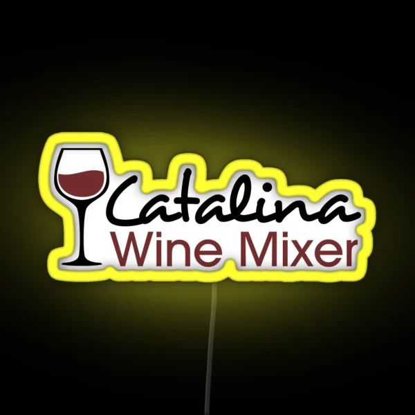 Catalina Wine Mixer RGB Neon Sign