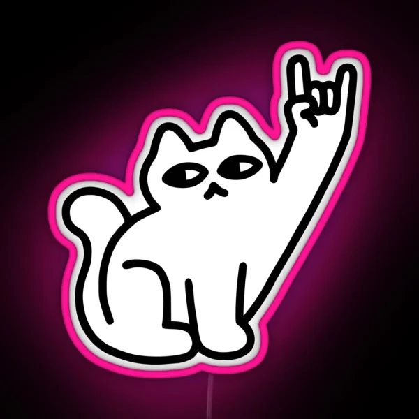 Cats Like Metal RGB Neon Sign