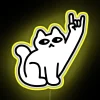 Color Changing Cat Themed Neon Sign with LED Lighting System