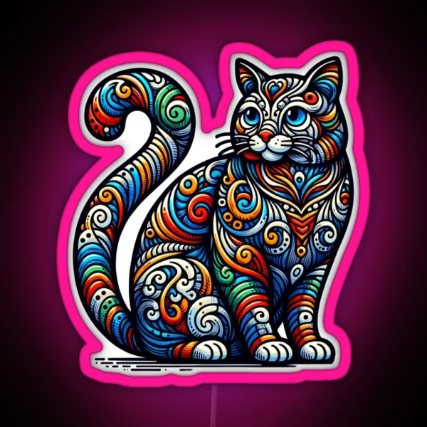 Cats RGB Neon Sign