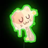 Cats loving owner's bright fun colorful neon nightlight decoration