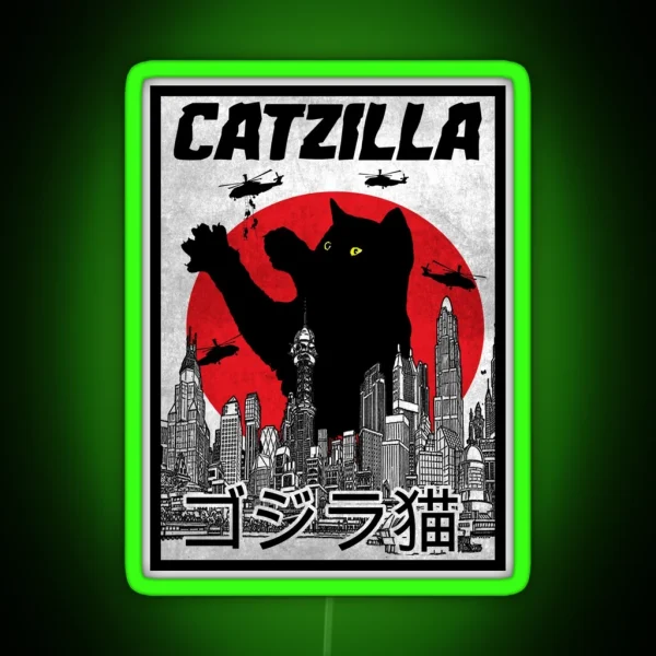 Catzilla RGB Neon Sign