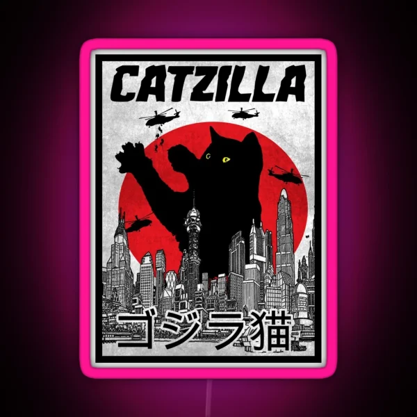 Catzilla RGB Neon Sign