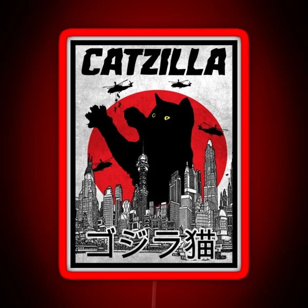 Catzilla RGB Neon Sign