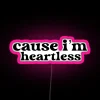 RGB Neon Heartbeat Canvas Sign Art for Modern Home Decor