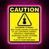 Unique Cautionary RGB Neon Sign for Cello Music Enthusiasts Gifts