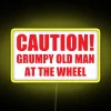 Add humor and light to your vehicle with this caution sign.