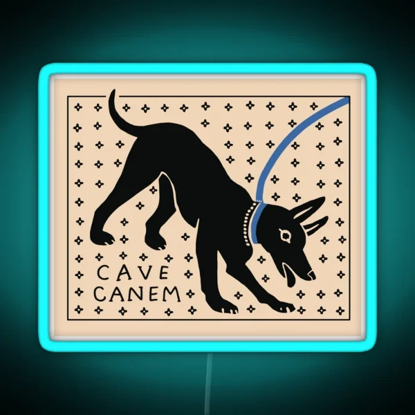 CAVE CANEM RGB Neon Sign
