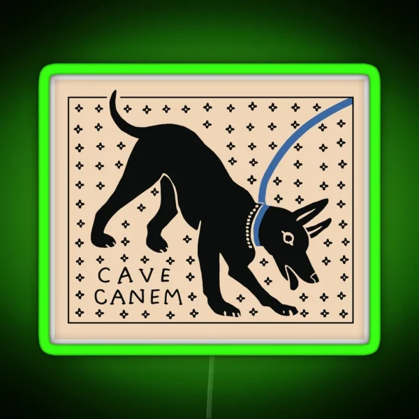 CAVE CANEM RGB Neon Sign