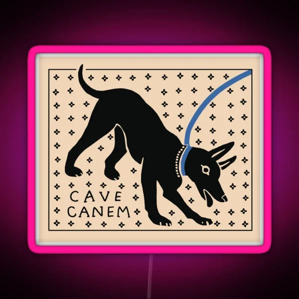 CAVE CANEM RGB Neon Sign