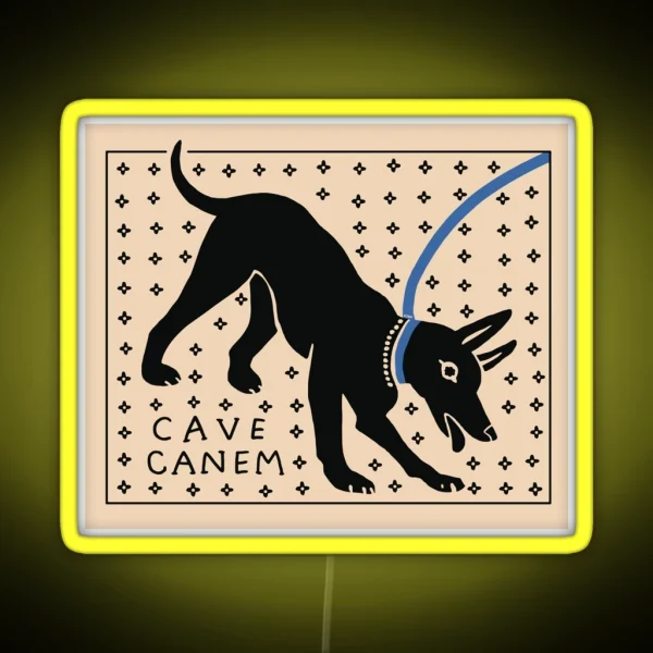 CAVE CANEM RGB Neon Sign