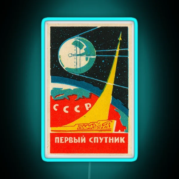 CCCP Space Propaganda RGB Neon Sign