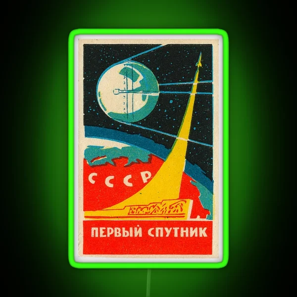 CCCP Space Propaganda RGB Neon Sign