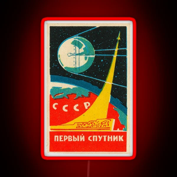 CCCP Space Propaganda RGB Neon Sign