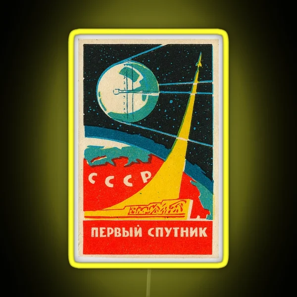 CCCP Space Propaganda RGB Neon Sign