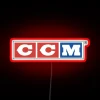 CCM Hockey Equipment Official Neon Sign with Color-Changing RGB Lighting