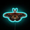 Electrically charged Ceanothus Silk Moth design with vibrant colorful neon lights