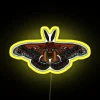Vibrant Ceanothus Silk Moth inspired RGB LED neon digital display.
