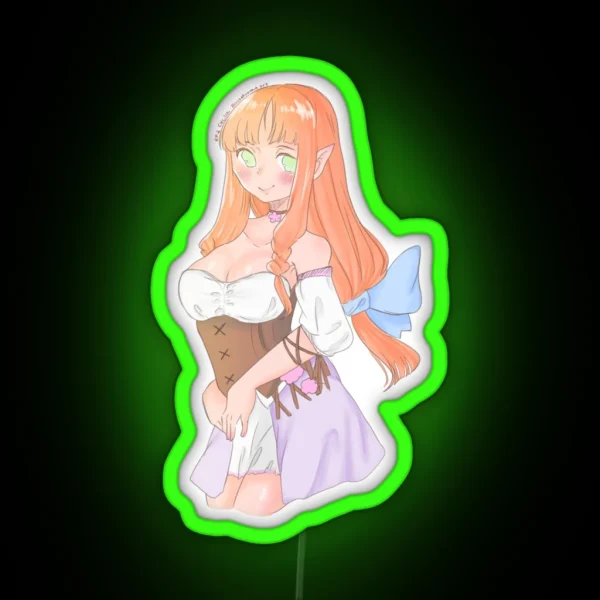 Cecilia From Rune Factory 2 RGB Neon Sign