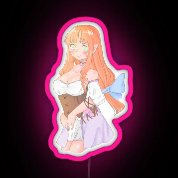 Cecilia From Rune Factory 2 RGB Neon Sign