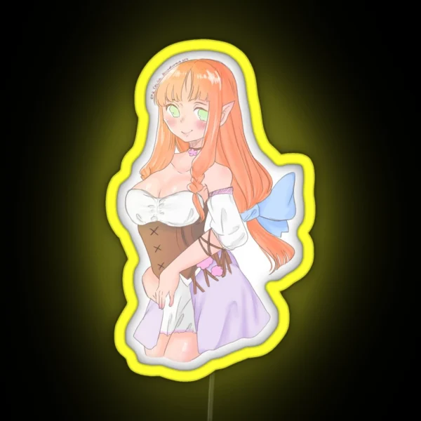 Cecilia From Rune Factory 2 RGB Neon Sign