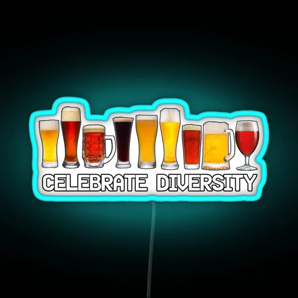 Celebrate Diversity RGB Neon Sign