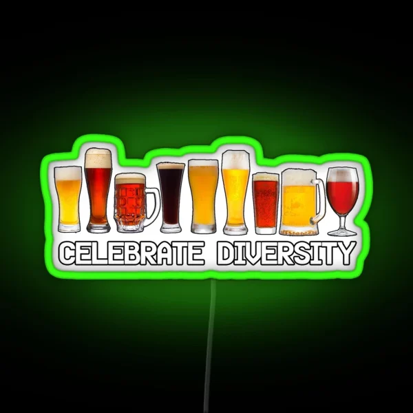 Celebrate Diversity RGB Neon Sign