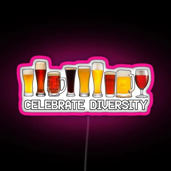 Celebrate Diversity RGB Neon Sign