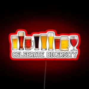 Celebrate Diversity RGB Neon Sign