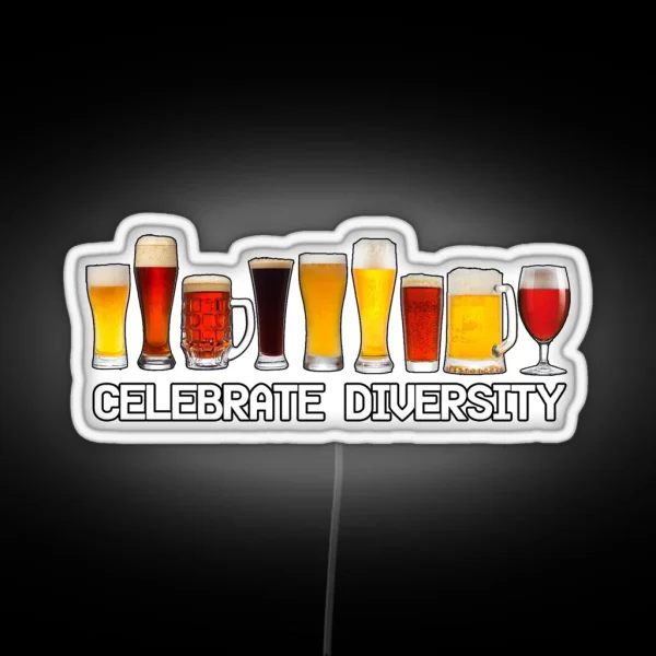 Celebrate Diversity RGB Neon Sign