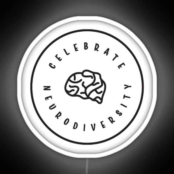 Celebrate Neurodiversity RGB Neon Sign
