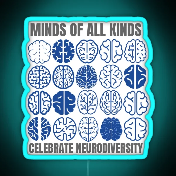 Celebrate Neurodiversity RGB Neon Sign
