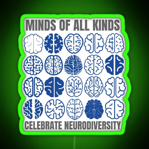 Celebrate Neurodiversity RGB Neon Sign