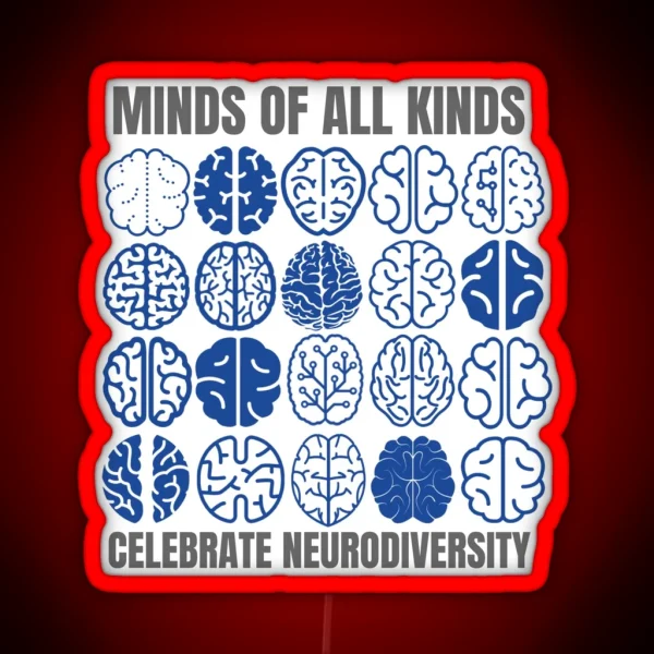 Celebrate Neurodiversity RGB Neon Sign
