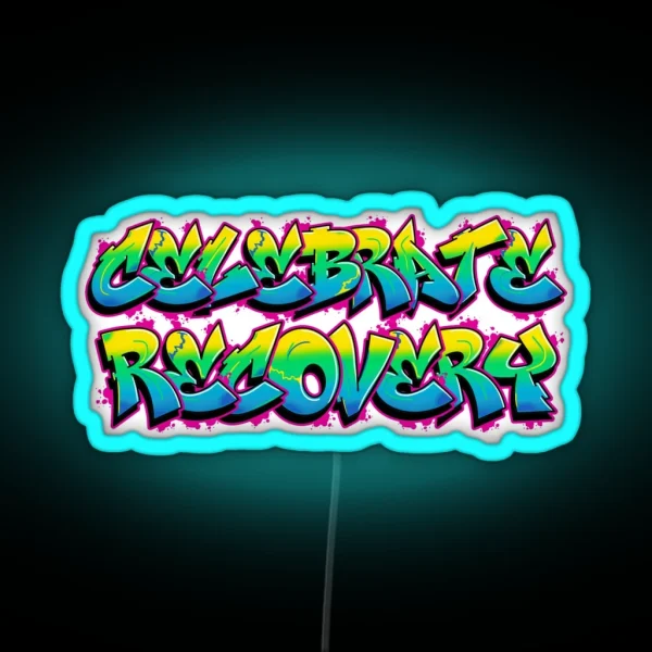 Celebrate Recovery Graffiti RGB Neon Sign