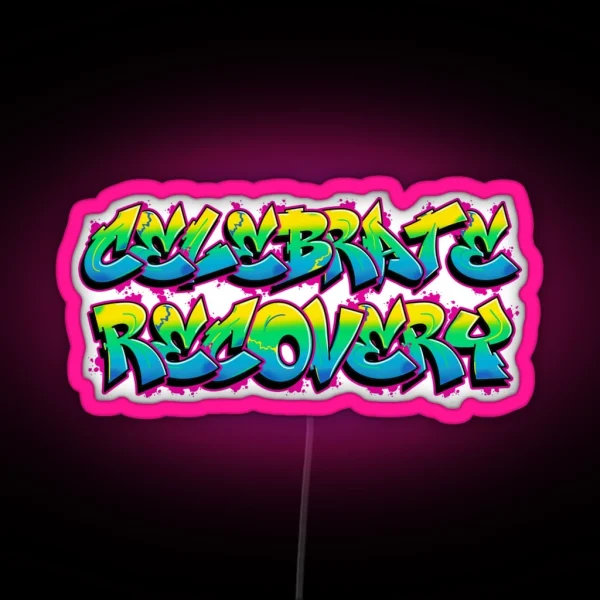 Celebrate Recovery Graffiti RGB Neon Sign