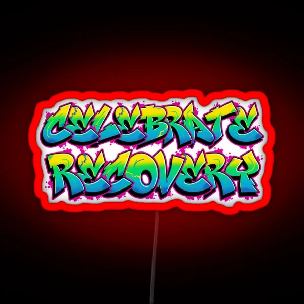 Celebrate Recovery Graffiti RGB Neon Sign