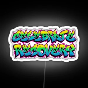 Celebrate Recovery Graffiti RGB Neon Sign