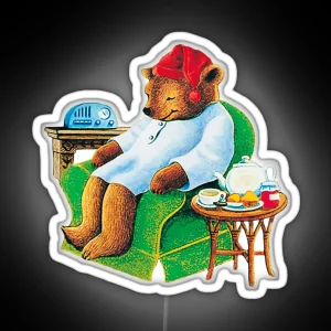 Celestial Seasoning Sleepytime Tea Bear Pullover RGB Neon Sign