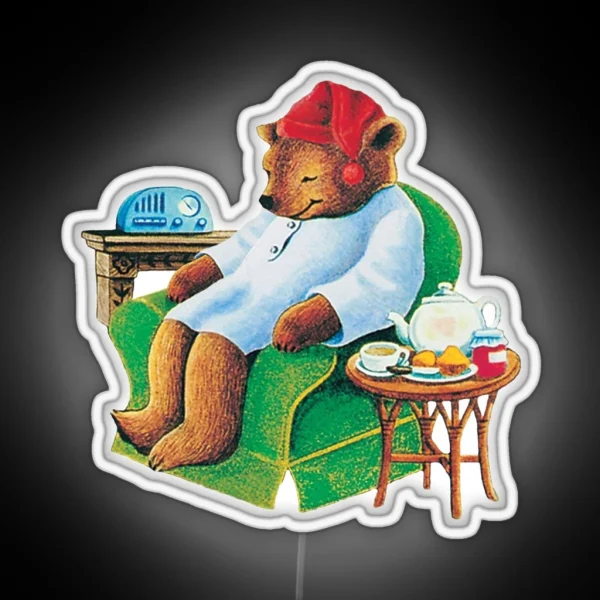 Celestial Seasoning Sleepytime Tea Bear RGB Neon Sign