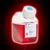 Lab Essential Cell Culture Media Bottles in Vibrant Neon Colorful Sign