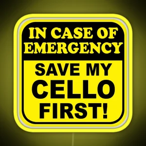 Cello Emergency RGB Neon Sign