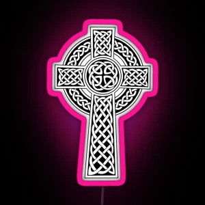 Celtic Cross RGB Neon Sign