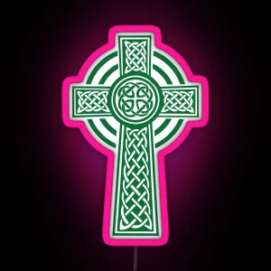 Celtic Cross RGB Neon Sign