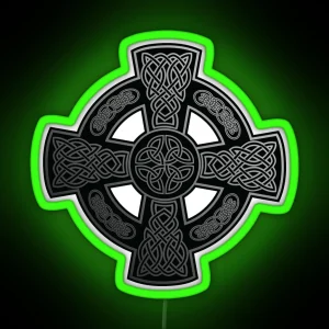 Celtic Cross RGB Neon Sign